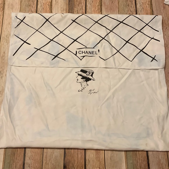 CHANEL Handbags - Chanel XXL Jumbo Dust Bag Cover Signed Karl Lagerfield